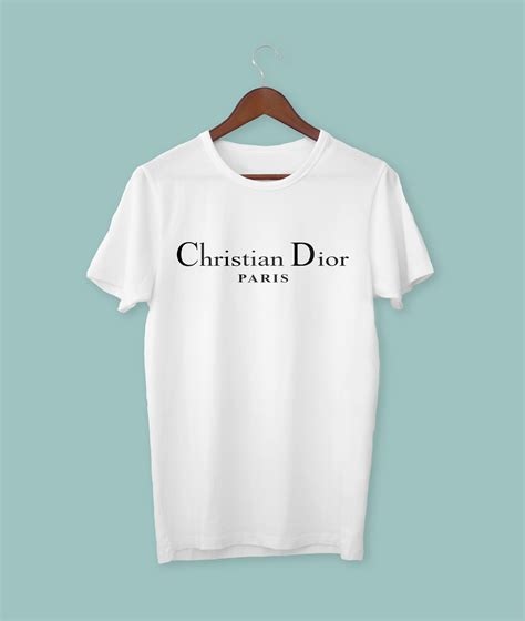 white dior logo t shirt|christian Dior men's t shirt.